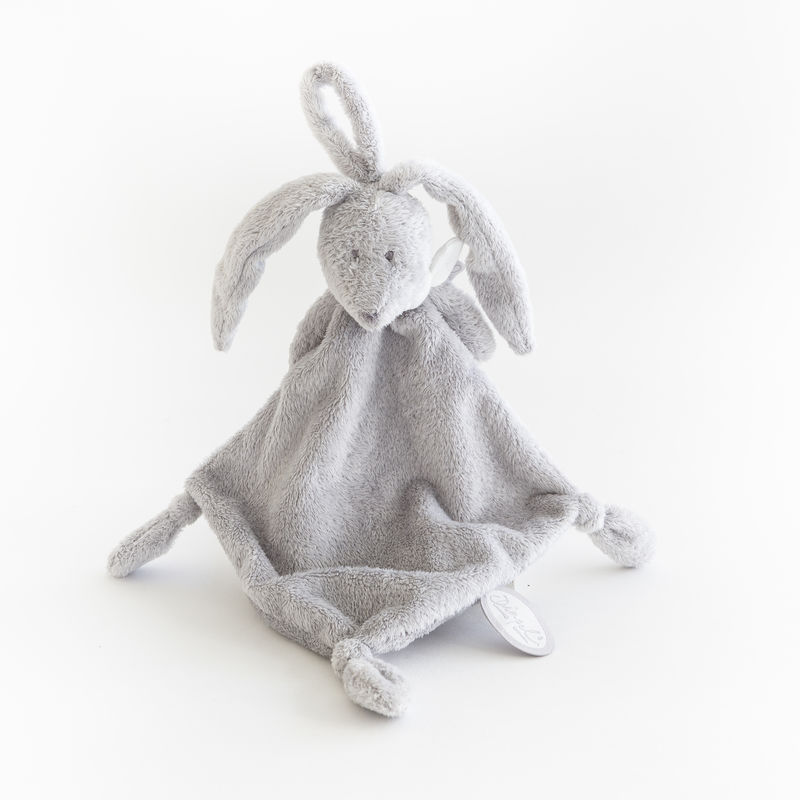  flor lapin attache-sucette gris clair 